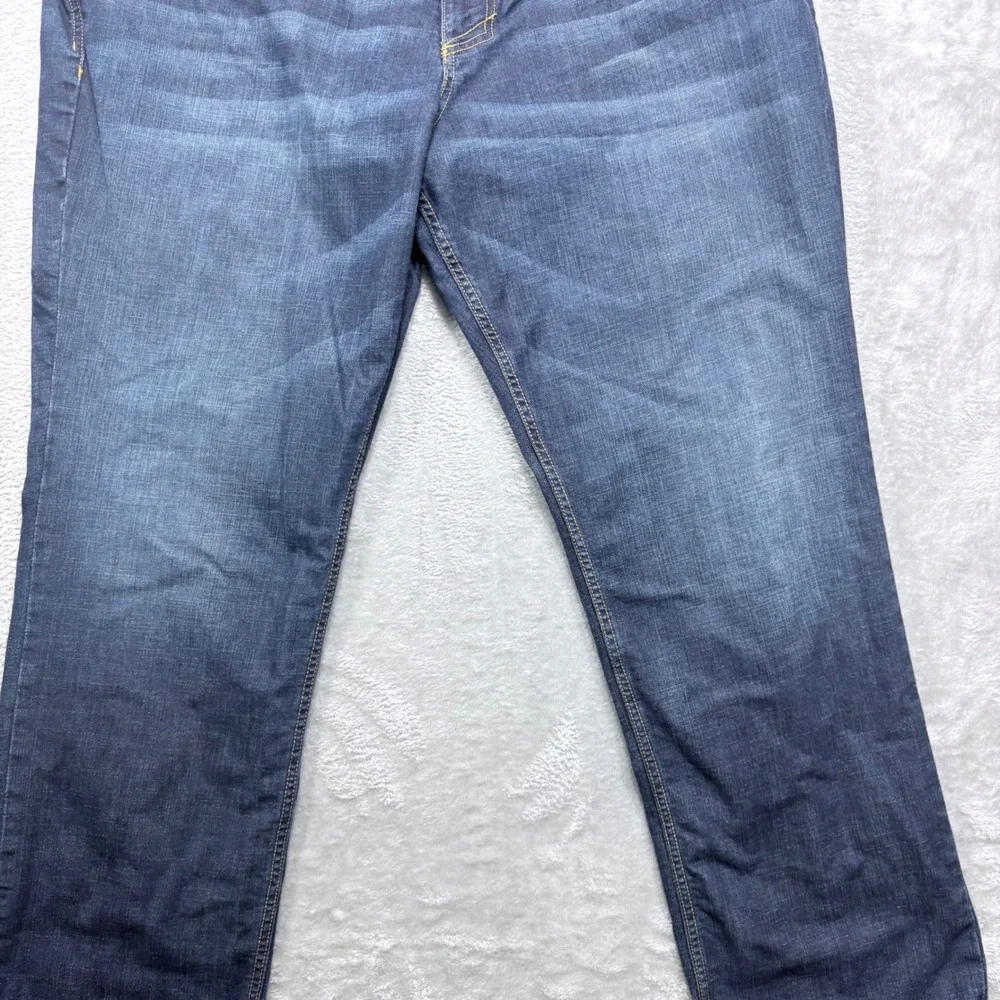 5.11 Tactical Defender-Flex Jeans Mens 44x32 Dark Blue Straight Leg Denim Pants